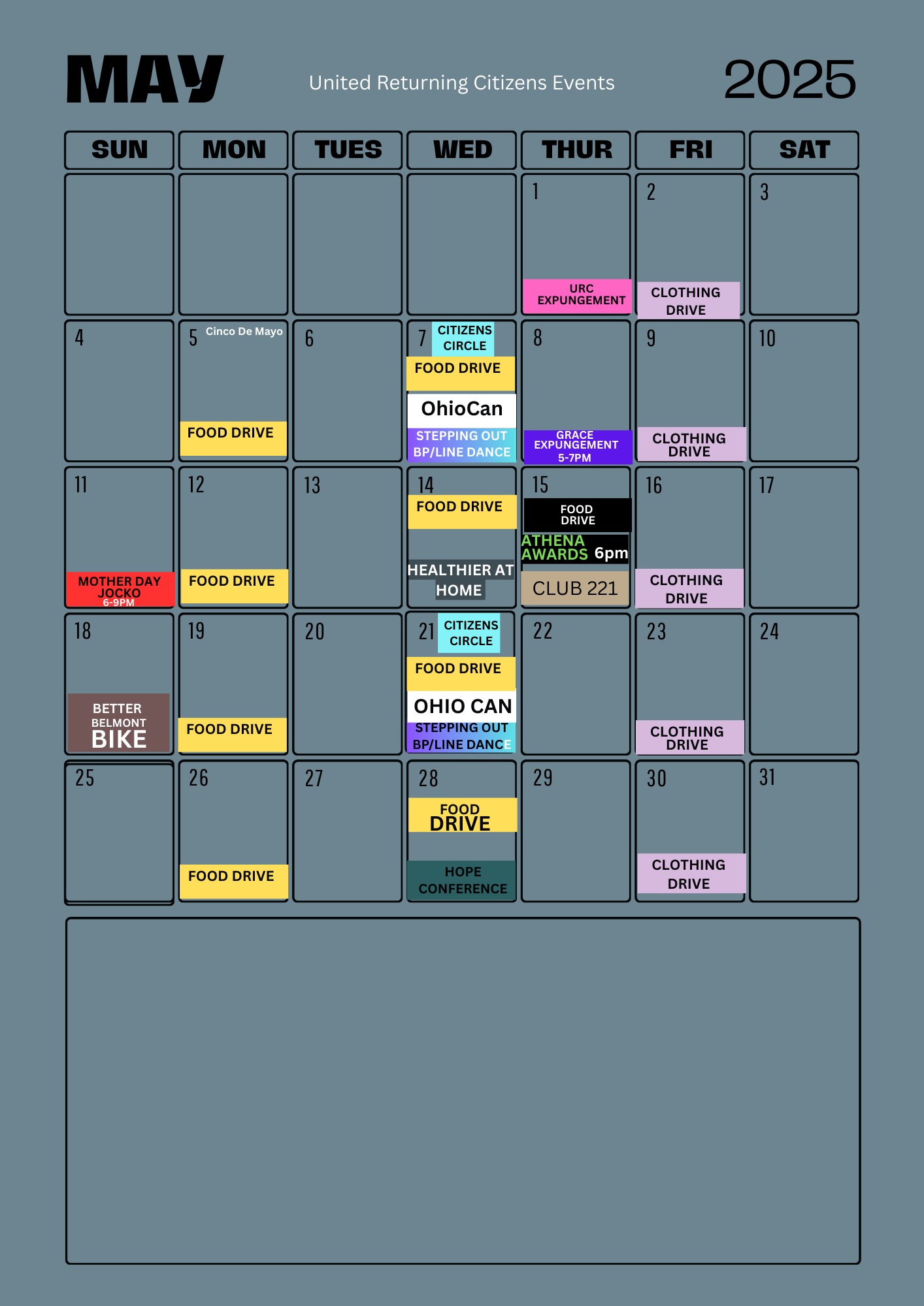 MAY CALANDER NEW