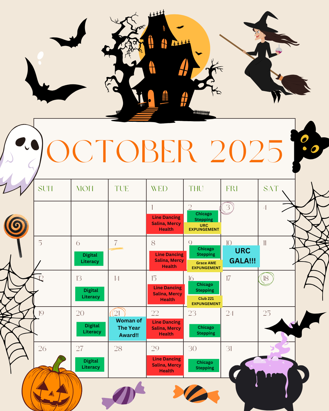 October 2025 Calendar